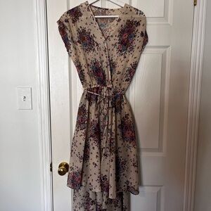 Floral Beige Dress